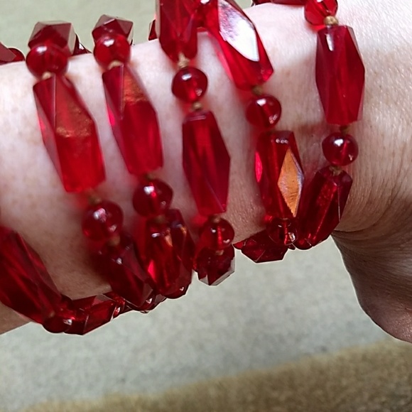 Vintage glass beaded necklace flapper Czech German - Picture 7 of 8